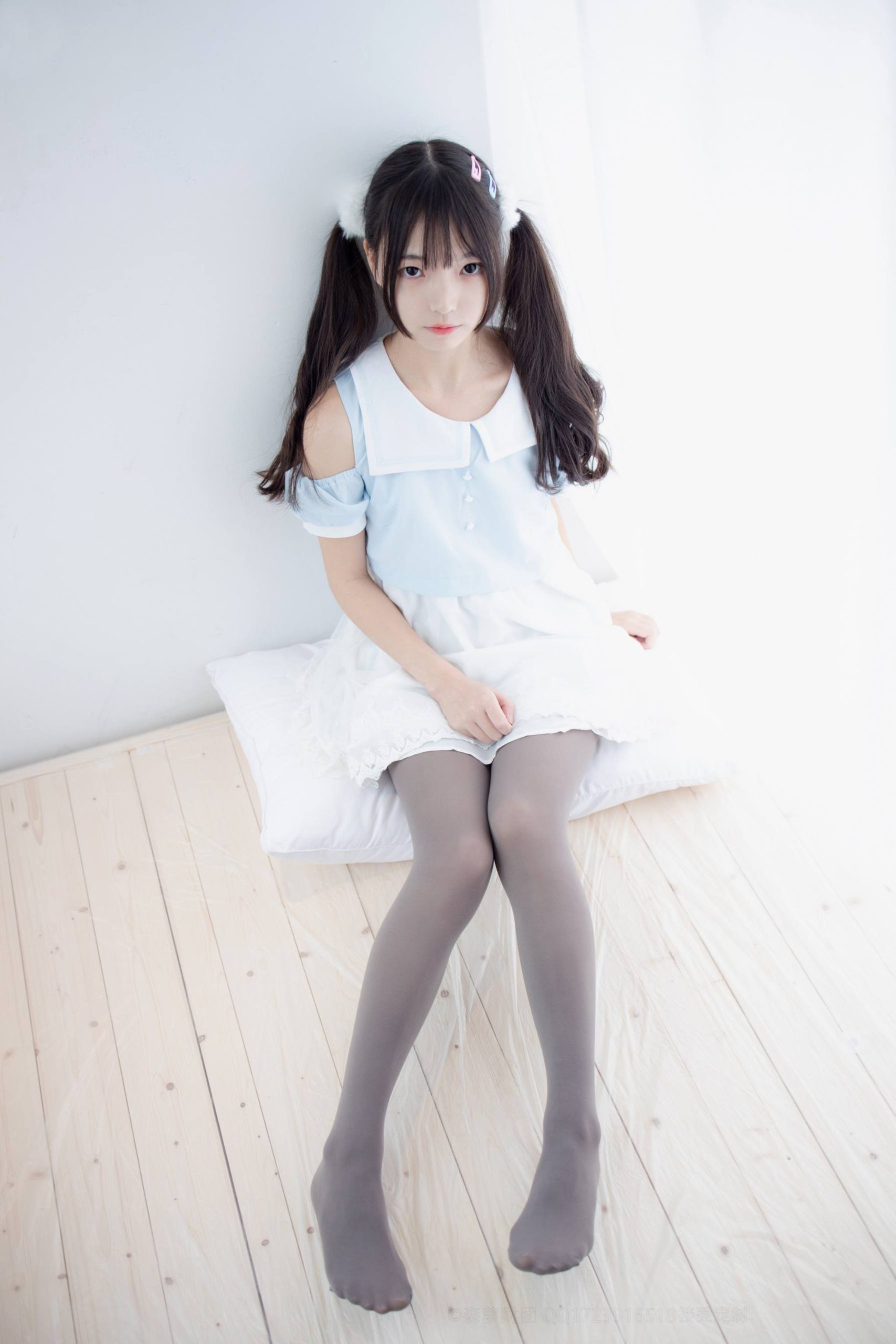 图片[2]-超级甜美的灰丝小姑娘【86P】20005-唯美街拍