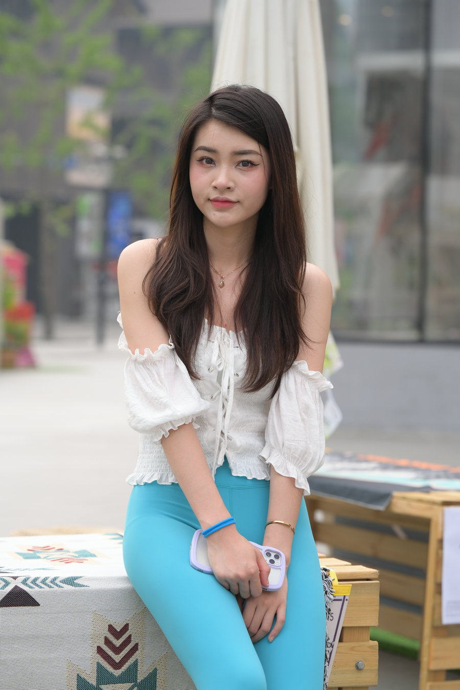 图片[2]-蓝色瑜伽裤漂亮女孩 J3299 769P-12.9GB-唯美街拍