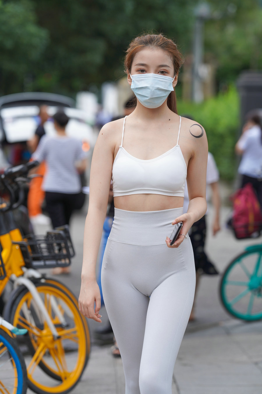 图片[2]-灰色瑜伽裤女孩 J1323 723P4V-17.9GB-唯美街拍